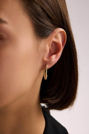 14 Ayar Altın Çengelli İğne Küpe