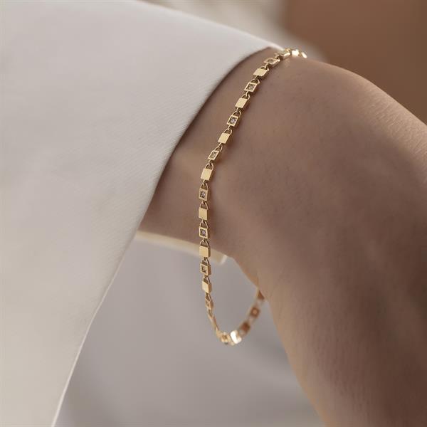 14 Ayar Altın Opera Bileklik