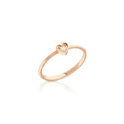 14 Ayar Altın Kalp Çıtır Yüzük