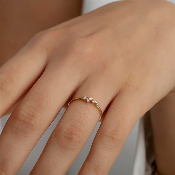 14 Ayar Altın Çıtır Yüzük