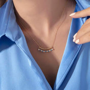 14 Ayar Altın Çoklu Göz Kolye