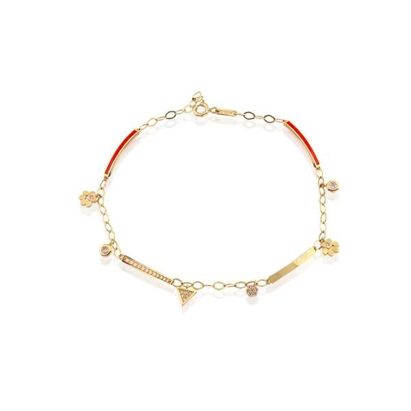 14 Ayar Altın Opera Bileklik