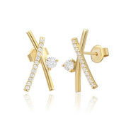 14 Ayar Altın Dafne Küpe