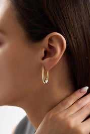 14 Ayar Altın Damla Küpe