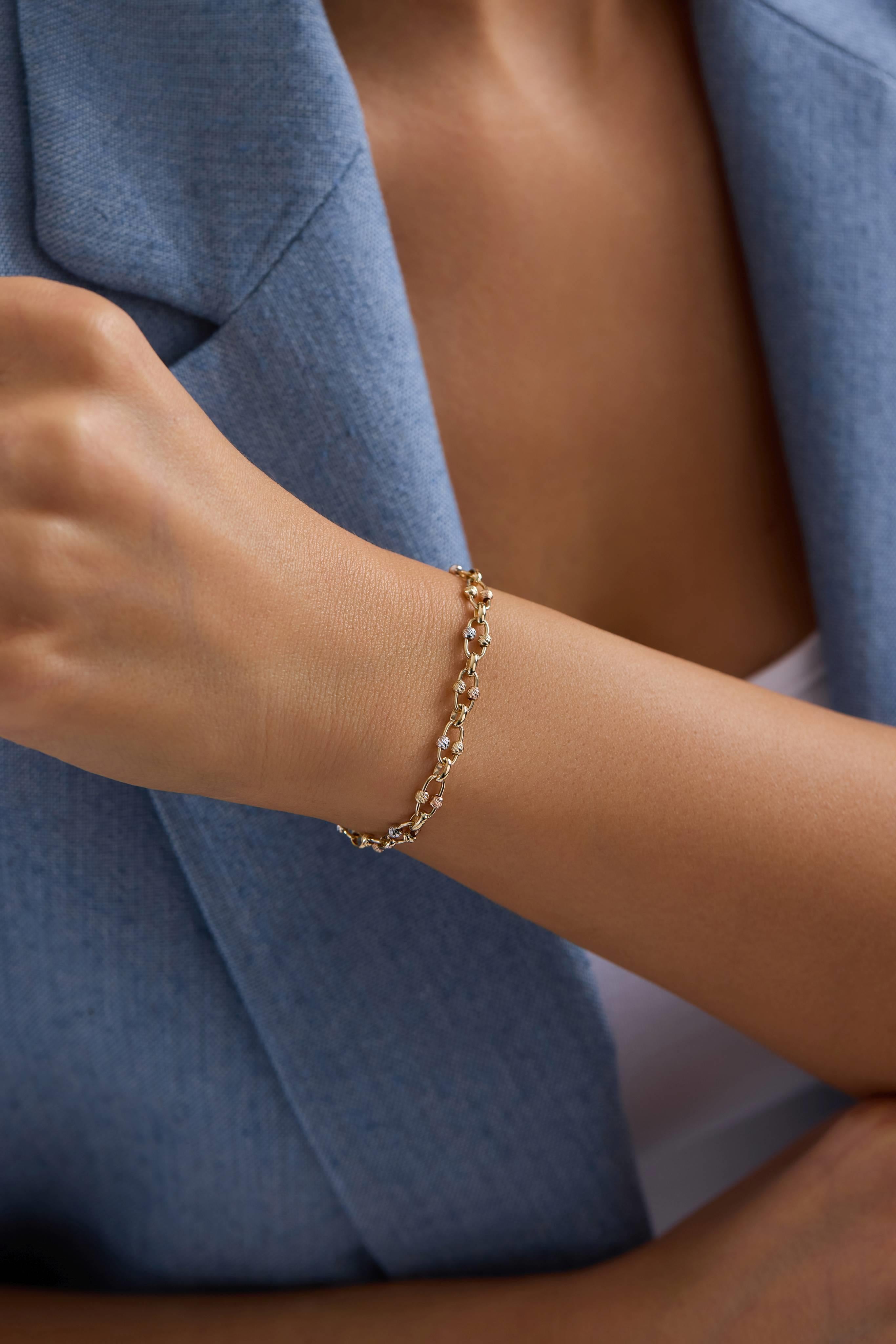 14 Ayar Altın Dorika Bileklik