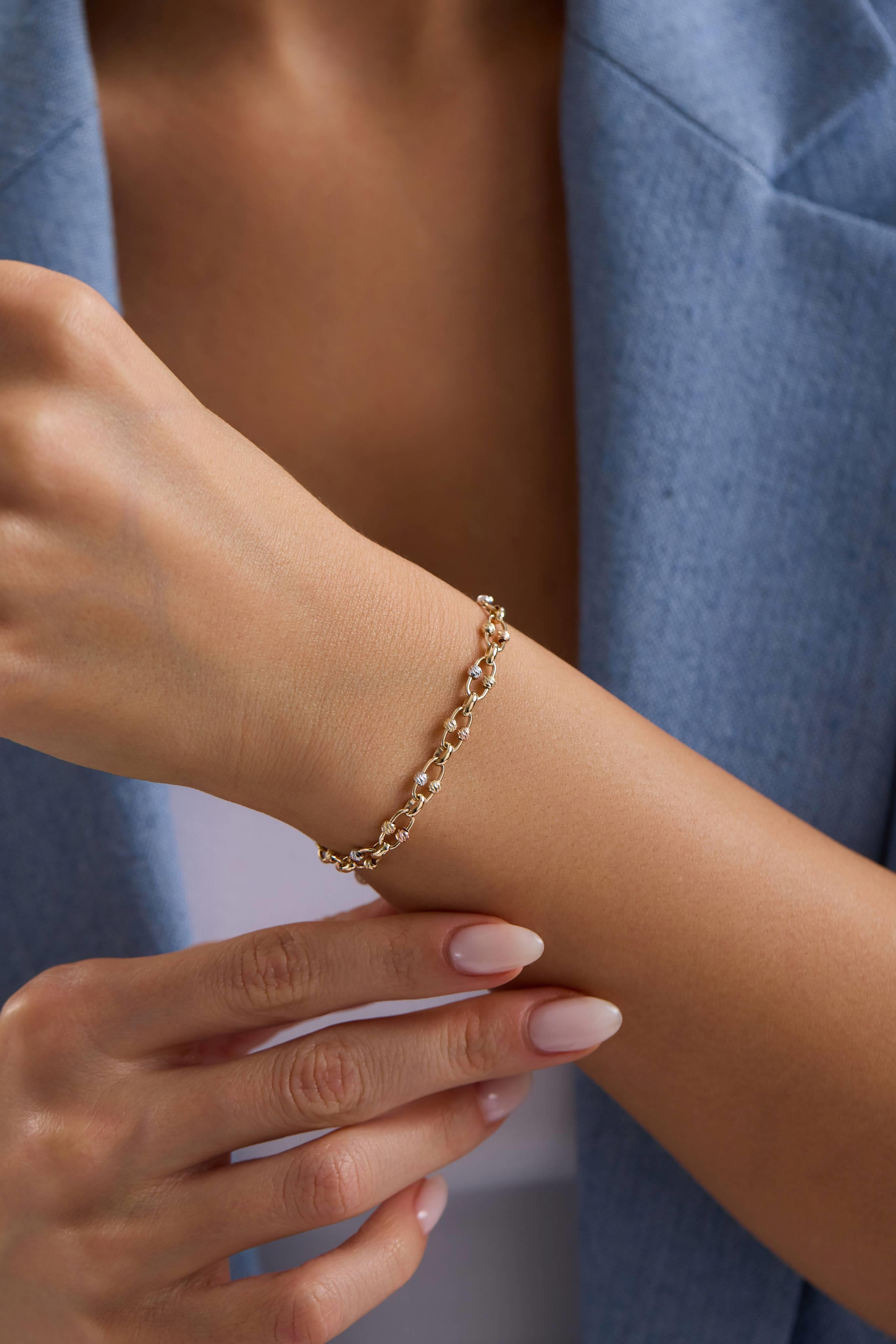 14 Ayar Altın Dorika Bileklik