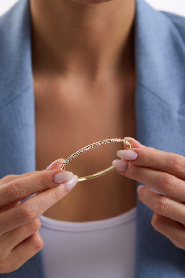 14 Ayar Altın Dorikalı Kelepçe Bilezik