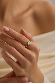 14 Ayar Altın Firuze Yüzük