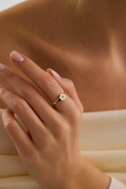 14 Ayar Altın Firuze Yüzük