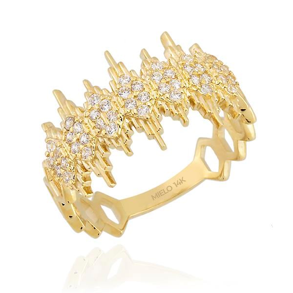 14 Ayar Altın Freya Yüzük