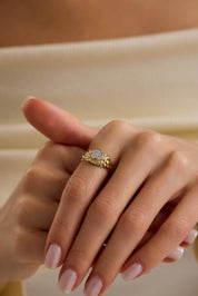 14 Ayar Altın Güneş Yüzük