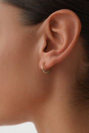 14 Ayar Altın Halka Küpe