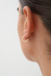 14 Ayar Altın Halka Küpe