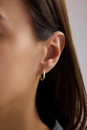 14 Ayar Altın Halka Küpe