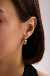 14 Ayar Altın Halka Küpe (Büyük)