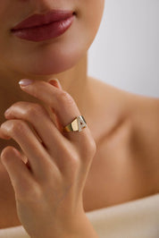 14 Ayar Altın Harf Yüzük