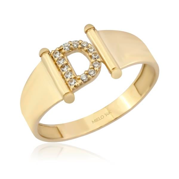 14 Ayar Altın Harf  Yüzük