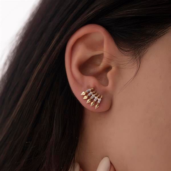 14 Ayar Altın Hera Küpe