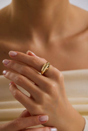 14 Ayar Altın Kalemli Yüzük