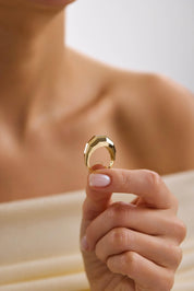 14 Ayar Altın Kalemli Yüzük