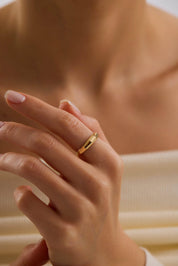 14 Ayar Altın Kalemli Yüzük