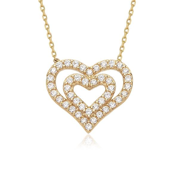 14 Ayar Altın Kalp Kolye