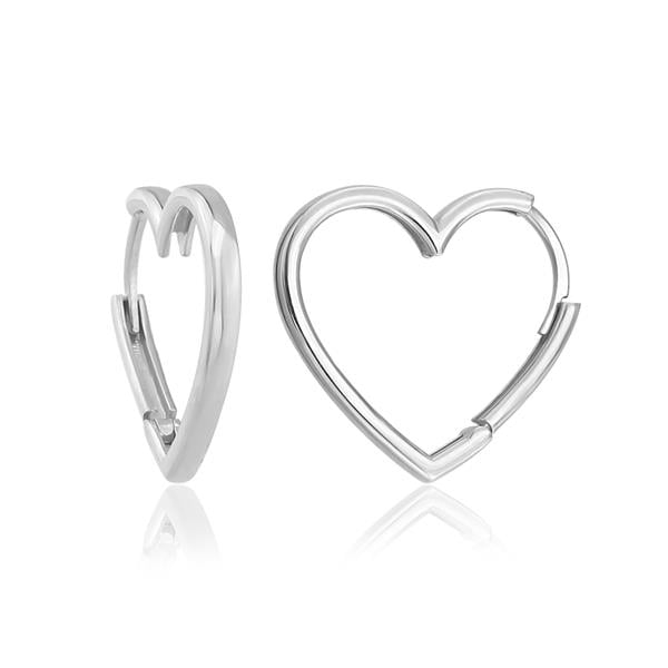 14 Ayar Altın Kalp Küpe