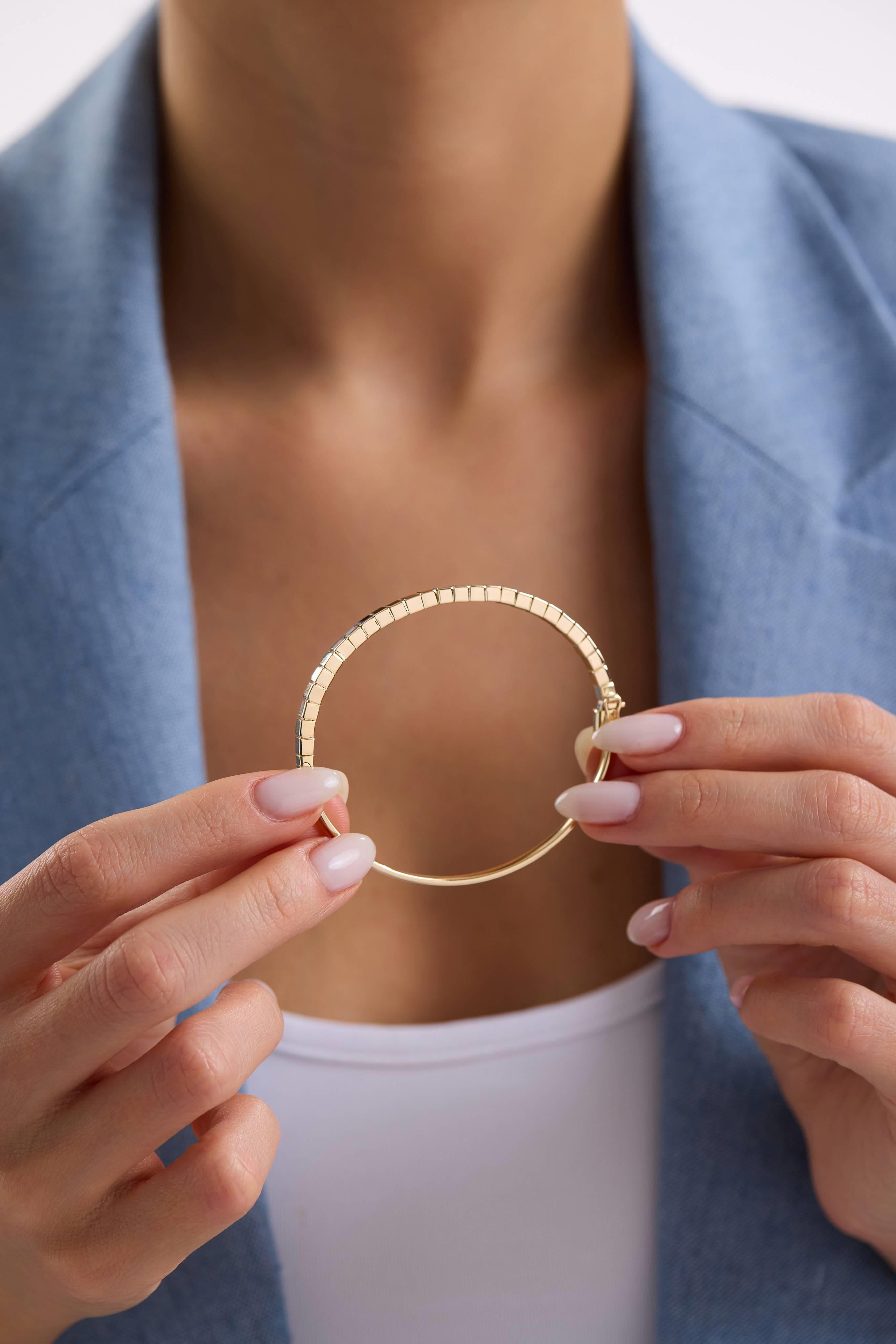 14 Ayar Altın Kelepçe Bilezik