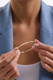 14 Ayar Altın Kelepçe Bilezik