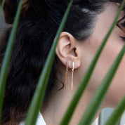 14 Ayar Altın Kibrit Küpe