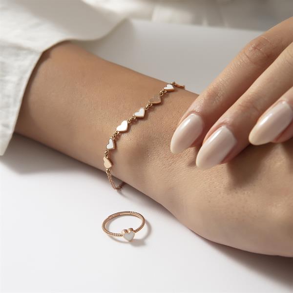 14 Ayar Altın Love Mineli Bileklik