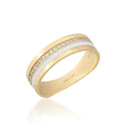 14 Ayar Altın Mineli Alyans Yüzük