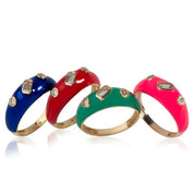 14 Ayar Altın Mineli Baget Taşlı  Yüzük