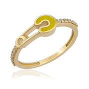 14 Ayar Altın Mineli Emily Yüzük