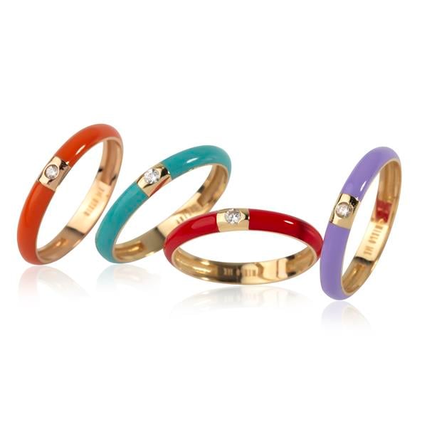 14 Ayar Altın Mineli Mavi Yüzük