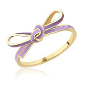 14 Ayar Altın Mineli Pembe  Fiyonk Yüzük