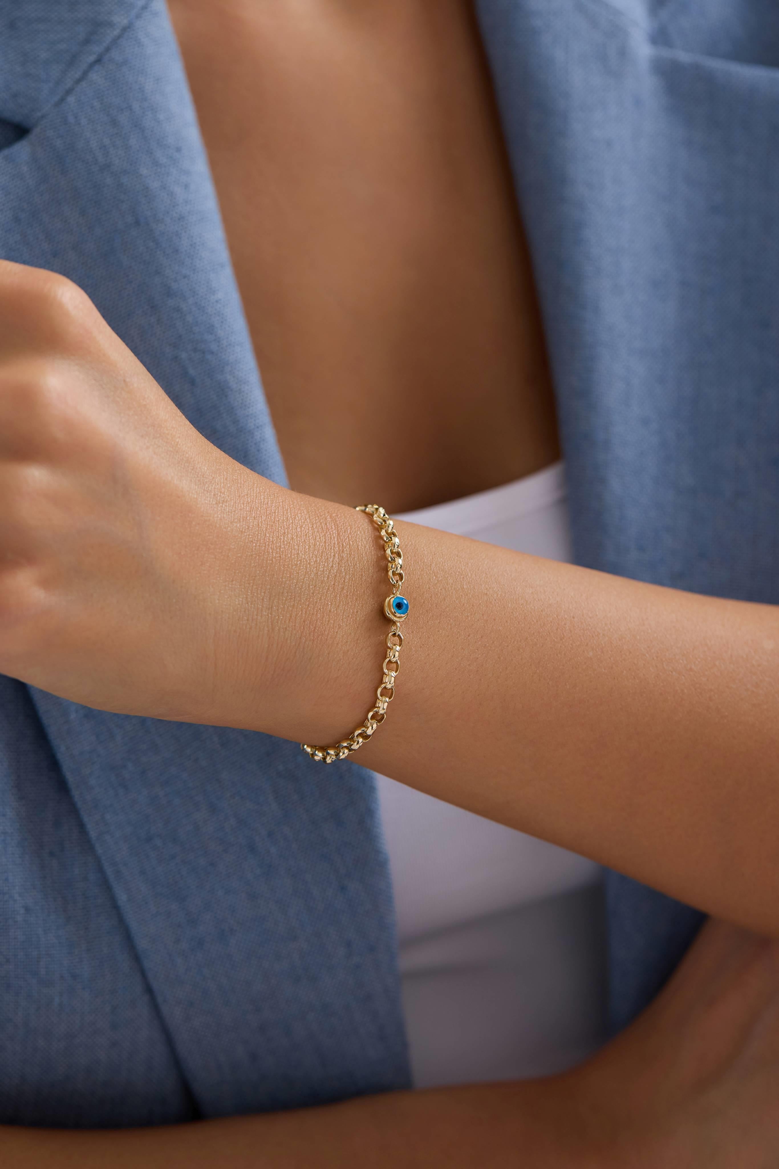 14 Ayar Altın Nazar Bileklik