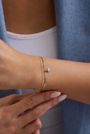 14 Ayar Altın Nazar Bileklik