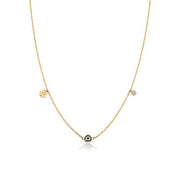 14 Ayar Altın Nazar Mineli Kolye