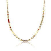 14 Ayar Altın Opera Mineli Kolye