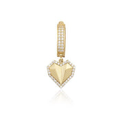 14 Ayar Altın Sallantılı Kalp Charm