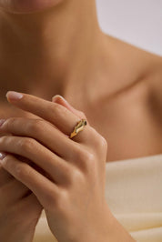 14 Ayar Altın Sarmal Yüzük