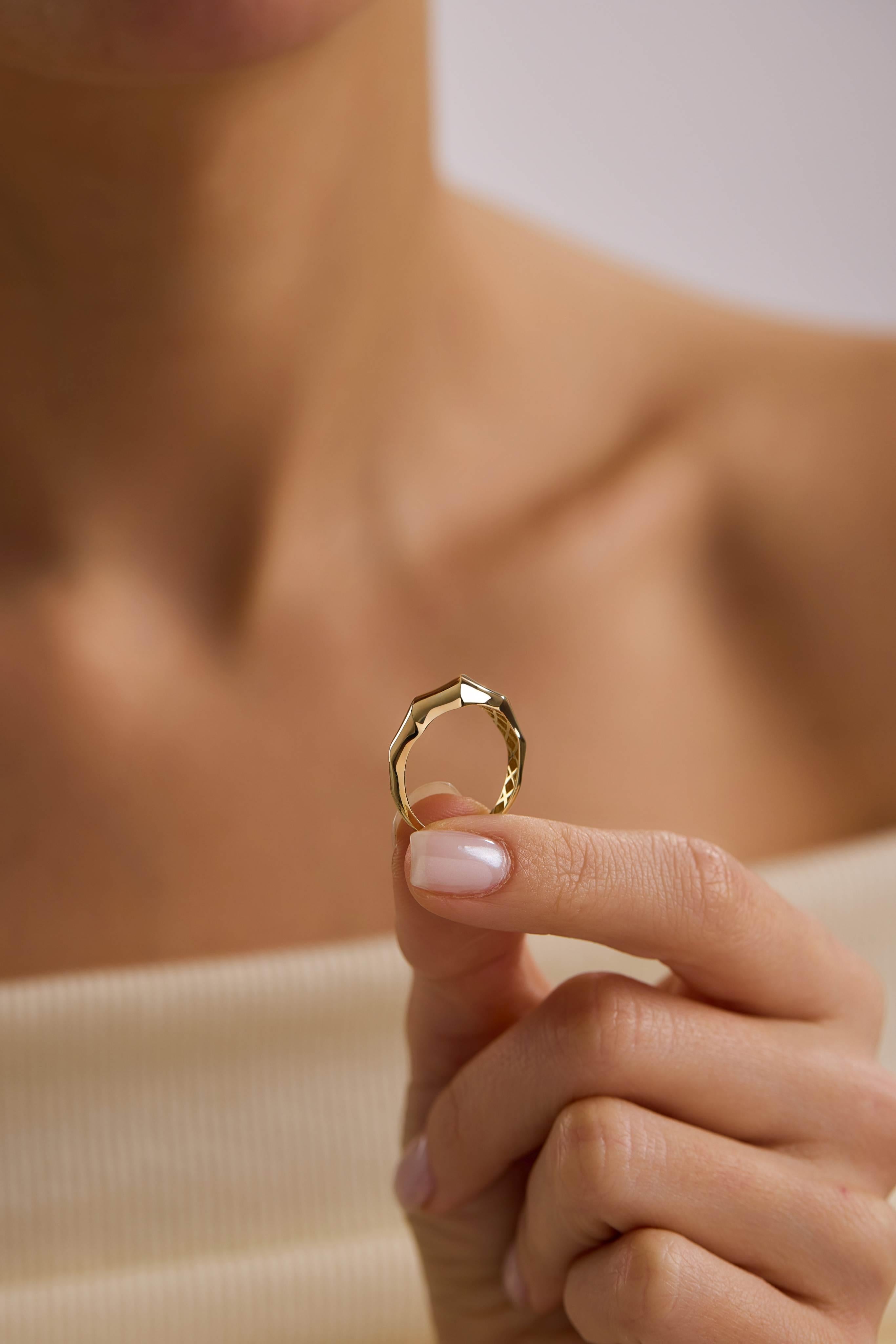 14 Ayar Altın Sarmal Yüzük