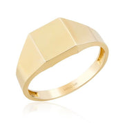 14 Ayar Altın Serçe Parmak Geometrik Yüzük