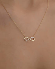 14 Ayar Altın Sonsuzluk Kolye
