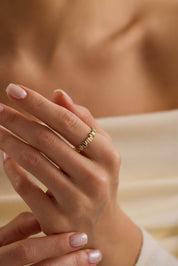 14 Ayar Altın Tasarım Yüzük