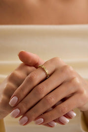 14 Ayar Altın Tasarım Yüzük