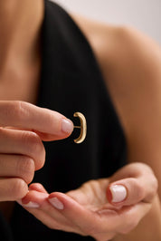 14 Ayar Altın Taşlı Küpe