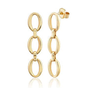 14 Ayar Altın Taşsız Sallantılı Küpe