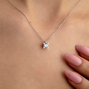 14 Ayar Altın Tektaş Kolye